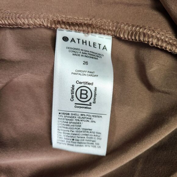 Athleta Pants Women Plus 26 Rustic Beige Cardiff Sash Stretch Lightweight NEW - Picture 10 of 14